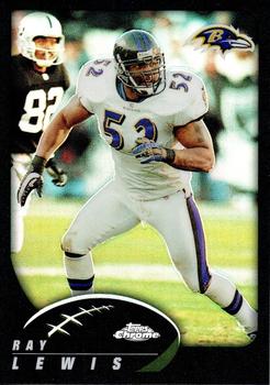 2002 Topps Chrome - Black Refractors #5 Ray Lewis Front