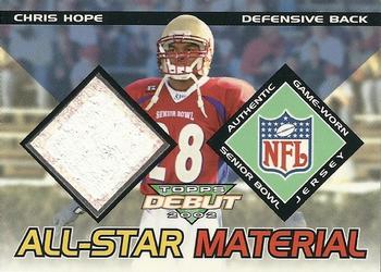 2002 Topps Debut - All-Star Material #AM-CH Chris Hope Front