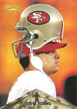 1996 Pinnacle #37 Steve Young Front