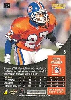 1996 Pinnacle #126 Steve Atwater Back