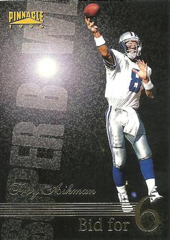 1996 Pinnacle #183 Troy Aikman Front