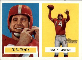 2002 Topps Heritage - 1957 Reprints #R-YT Y.A. Tittle Front