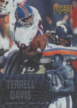 1996 Pinnacle - Black 'N Blue #21 Terrell Davis Front