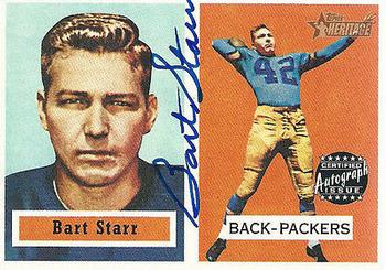2002 Topps Heritage - Real One Autographs #HR-BS Bart Starr Front