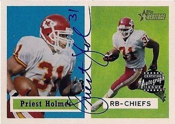 2002 Topps Heritage - Real One Autographs #HR-PHO Priest Holmes Front