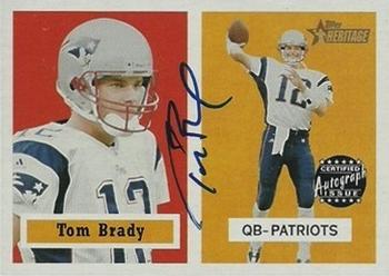 2002 Topps Heritage - Real One Autographs #HR-TB Tom Brady Front
