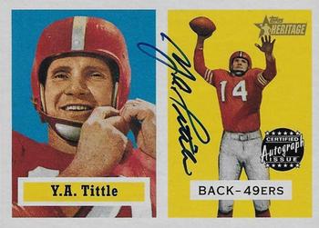 2002 Topps Heritage - Real One Autographs #HR-YT Y.A. Tittle Front
