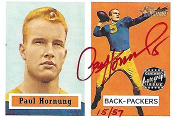 2002 Topps Heritage - Real One Autographs Red Ink #HR-PH Paul Hornung Front