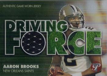 2002 Topps Pristine - Driving Force Jerseys #DF-AB Aaron Brooks Front