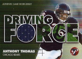 2002 Topps Pristine - Driving Force Jerseys #DF-AT Anthony Thomas Front