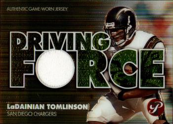 2002 Topps Pristine - Driving Force Jerseys #DF-LT LaDainian Tomlinson Front