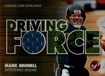 2002 Topps Pristine - Driving Force Jerseys #DF-MB Mark Brunell Front