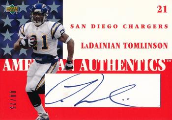 2002 UD Authentics - American Authentics Level 2 #ST2-LT LaDainian Tomlinson Front