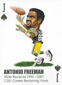 2022 All-Time Greats Green Bay Packers Playing Cards #J♠️ Antonio Freeman Front