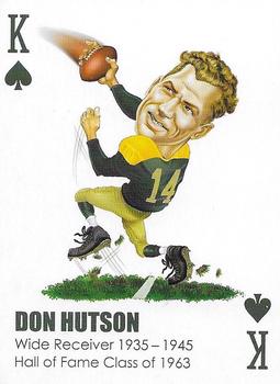 2022 All-Time Greats Green Bay Packers Playing Cards #K♠️ Don Hutson Front