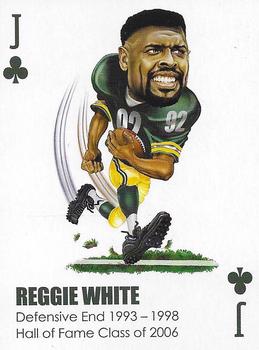 2022 All-Time Greats Green Bay Packers Playing Cards #J♣️ Reggie White Front