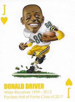 2022 All-Time Greats Green Bay Packers Playing Cards #J❤️ Donald Driver Front
