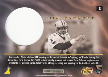1996 Pinnacle Mint #8 Jim Everett Back