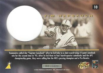 1996 Pinnacle Mint #10 Jim Harbaugh Back