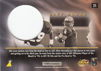 1996 Pinnacle Mint #21 Jeff Blake Back