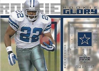 2002 UD Piece of History - Rookie Glory #RG-3 Emmitt Smith Front