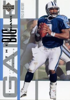 2002 UD Piece of History - The Big Game #BG-29 Steve McNair Front