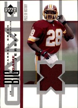 2002 UD Piece of History - The Big Game Jerseys #BGJ-DG Darrell Green Front