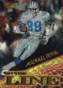 1996 Pinnacle - On the Line #1 Michael Irvin Front