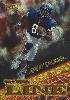 1996 Pinnacle - On the Line #9 Bobby Engram Front