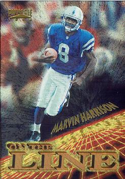 1996 Pinnacle - On the Line #14 Marvin Harrison Front
