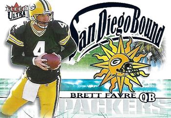 2002 Ultra - San Diego Bound #1 SB Brett Favre Front