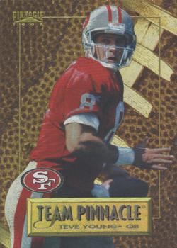 1996 Pinnacle - Team Pinnacle #2 Steve Young / Jeff Blake Front