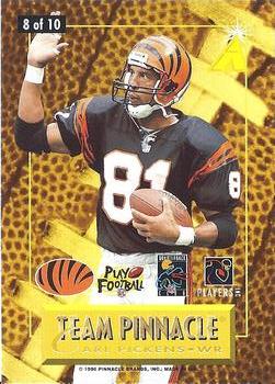1996 Pinnacle - Team Pinnacle #8 Jerry Rice / Carl Pickens Back