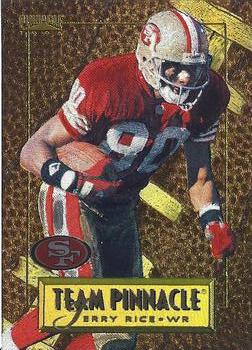 1996 Pinnacle - Team Pinnacle #8 Jerry Rice / Carl Pickens Front
