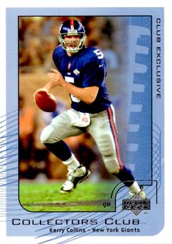 2002 Upper Deck Collector's Club #NFL11 Kerry Collins Front
