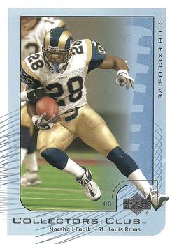 2002 Upper Deck Collector's Club #NFL14 Marshall Faulk Front