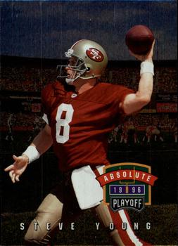 1996 Playoff Absolute #007 Steve Young Front