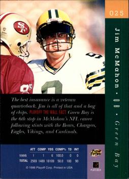 1996 Playoff Absolute #025 Jim McMahon Back