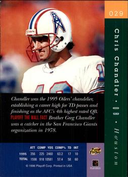 1996 Playoff Absolute #029 Chris Chandler Back