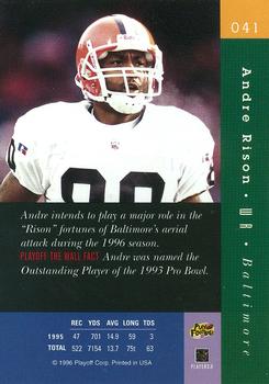 1996 Playoff Absolute #041 Andre Rison Back