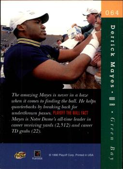 1996 Playoff Absolute #064 Derrick Mayes Back