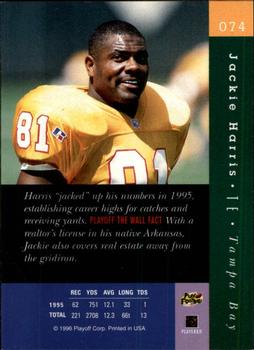 1996 Playoff Absolute #074 Jackie Harris Back