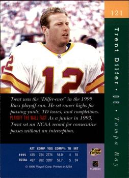 1996 Playoff Absolute #121 Trent Dilfer Back