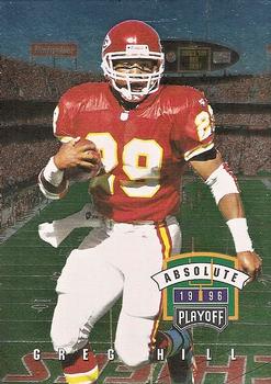 1996 Playoff Absolute #136 Greg Hill Front