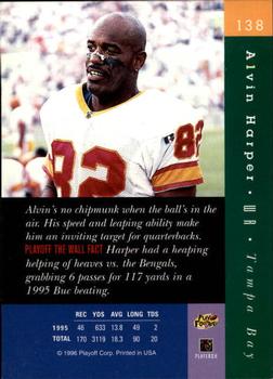 1996 Playoff Absolute #138 Alvin Harper Back