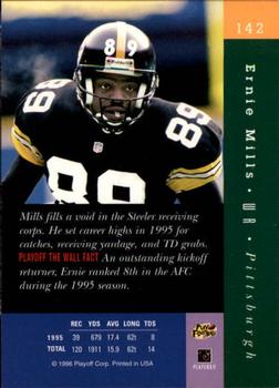 1996 Playoff Absolute #142 Ernie Mills Back