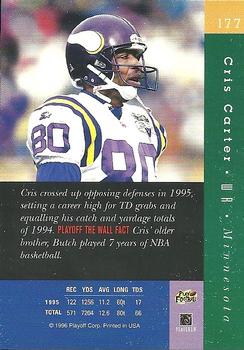 1996 Playoff Absolute #177 Cris Carter Back