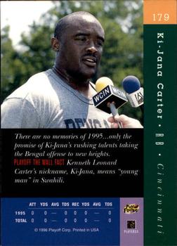 1996 Playoff Absolute #179 Ki-Jana Carter Back