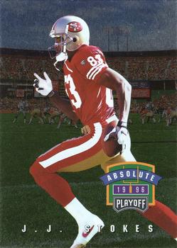 1996 Playoff Absolute #190 J.J. Stokes Front