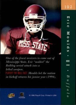 1996 Playoff Absolute #192 Eric Moulds Back